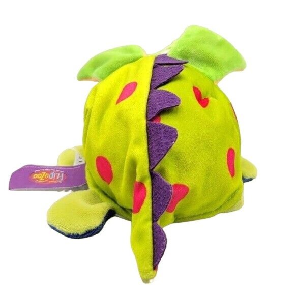 FlipaZoo Reversible Persephone Unicorn Imogen Dragon Plush White Green 14" Wings - Picture 10 of 12